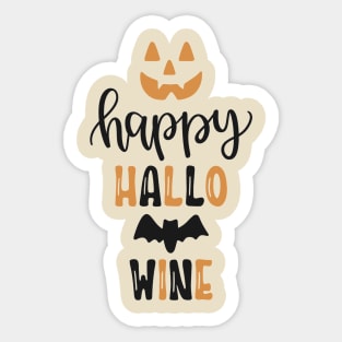 Happy Hallo-Wine Sticker